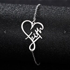 Elegant Silver Heart Bracelet